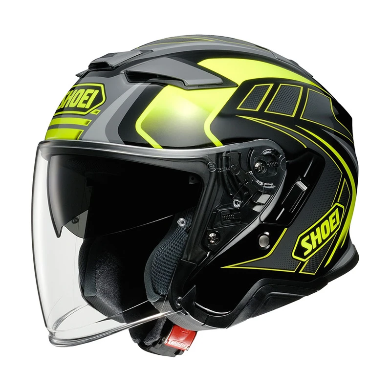 Fibra Casco Jet Shoei J-cruise 2 Aglero Tc-3 Giallo