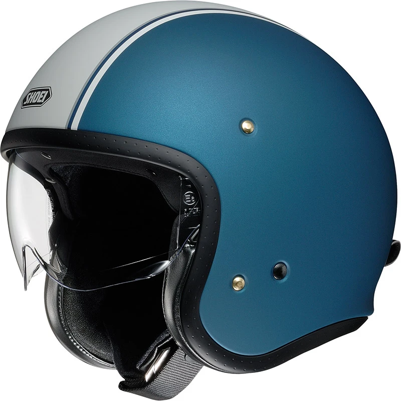 Custom Casco Shoei J-o Carburettor Tc2 Blu
