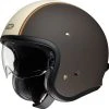 Custom Casco Shoei J-o Carburettor Tc10 Marrone