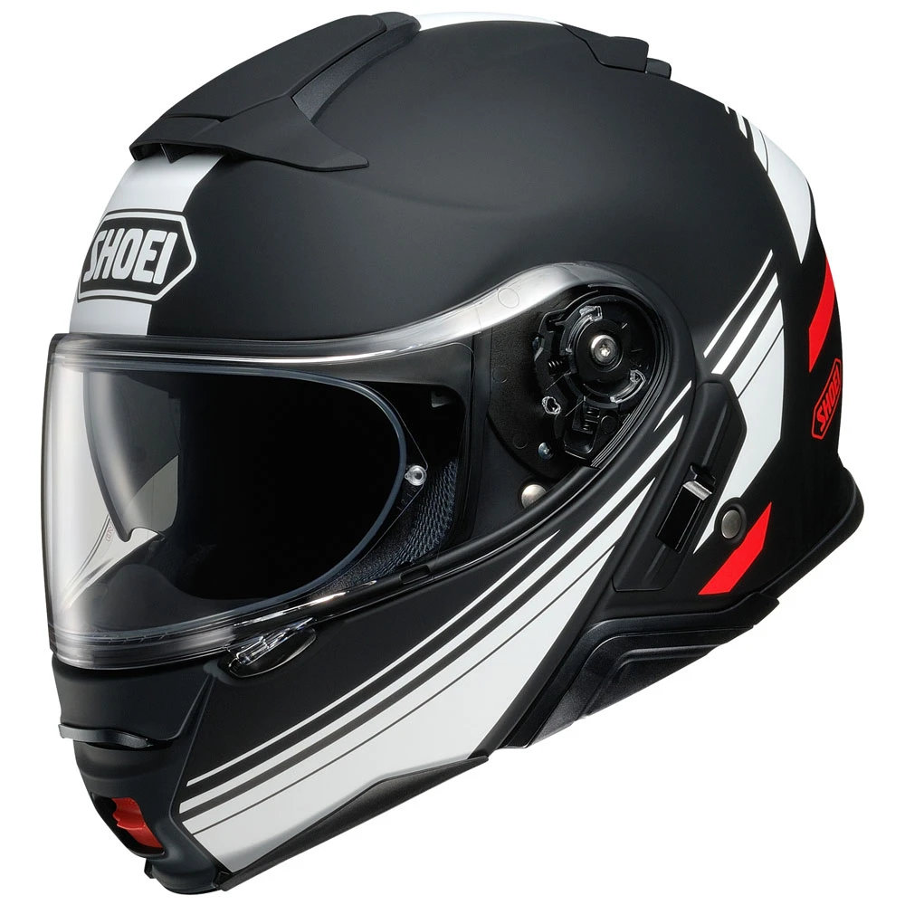 Fibra Shoei Neotec 2 Separator Tc5 Nero Bianco Rosso Opaco
