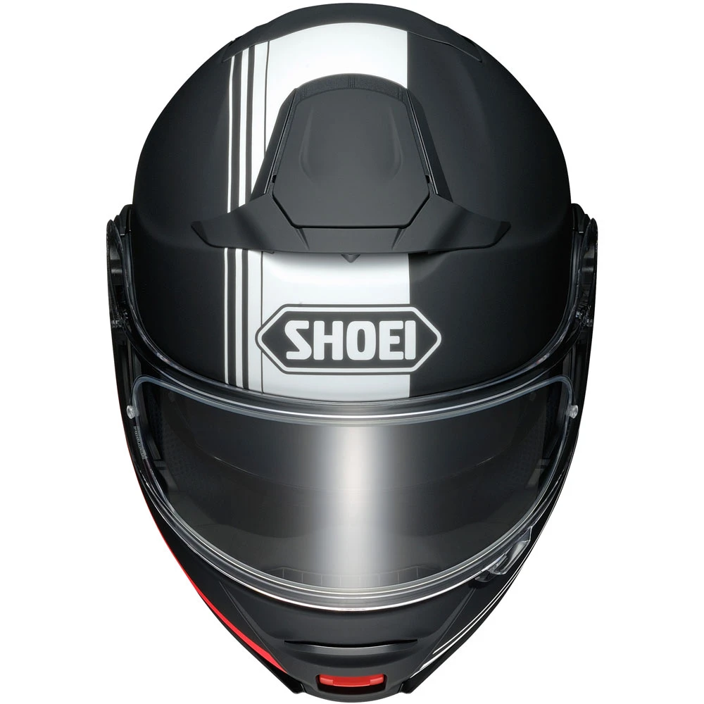 Fibra Shoei Neotec 2 Separator Tc5 Nero Bianco Rosso Opaco - immagine 3